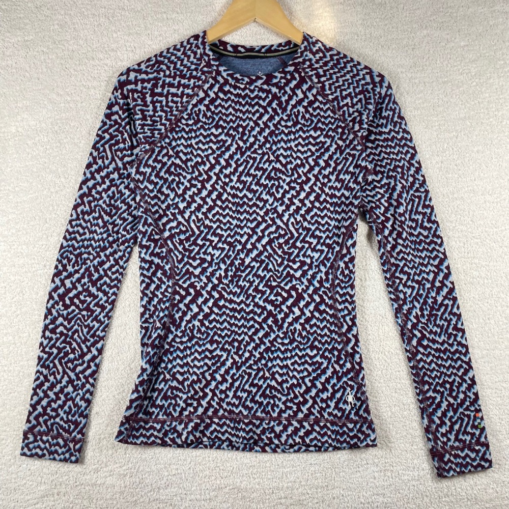 smartwool classic thermal 250 merino wool base layer top women S gorpcore hiking